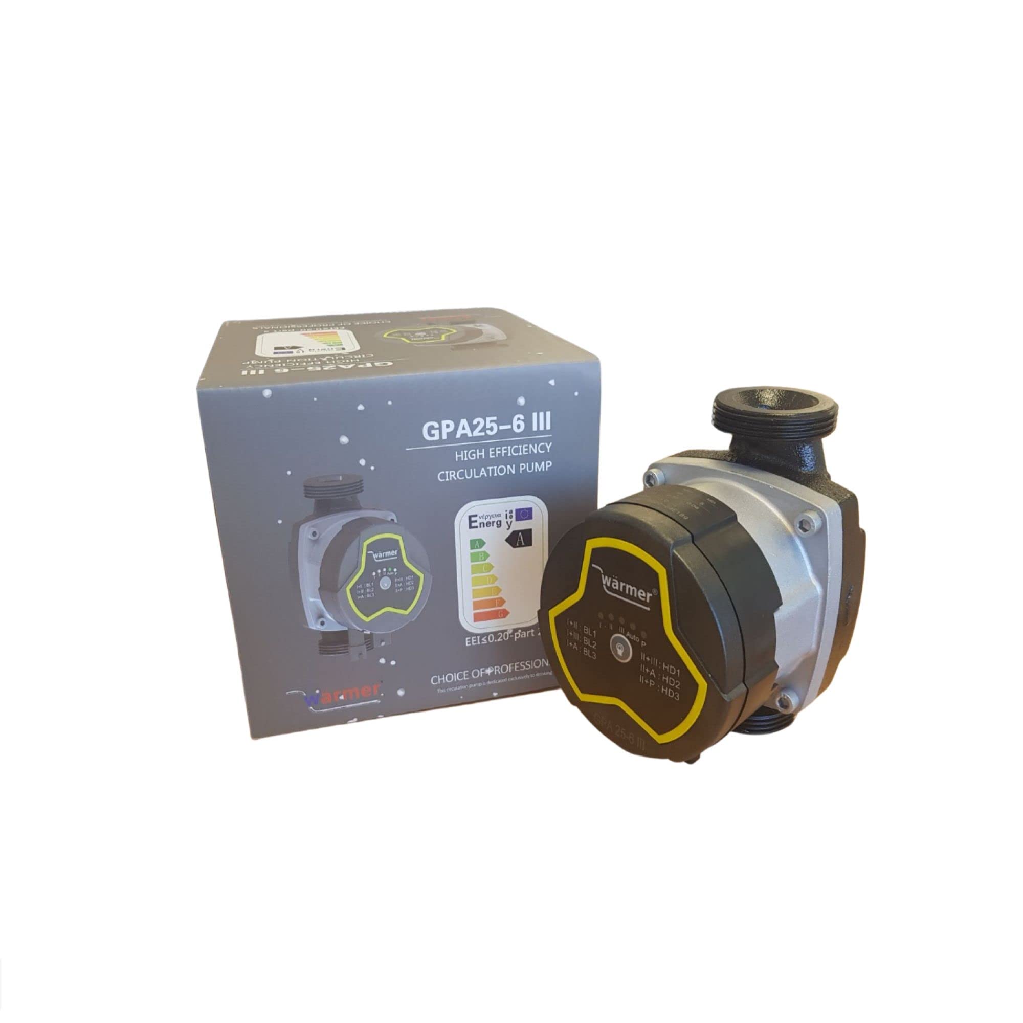 Wärmer System Central Heating Water Pump GPA25-6/130 Energy-Saving High Efficiency Circulating Pump for Home Heating,hot Water and Underfloor Heating System