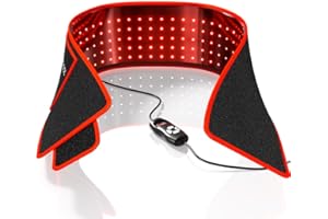 BestQool Red Light Therapy Belt, Infrared Light Therapy & Red Light Therapy for Body, Pads Wearable Wrap for Knee Waist Elbow, Muscle Recovery, Infrared Red Light Therapy for Pain Relief.