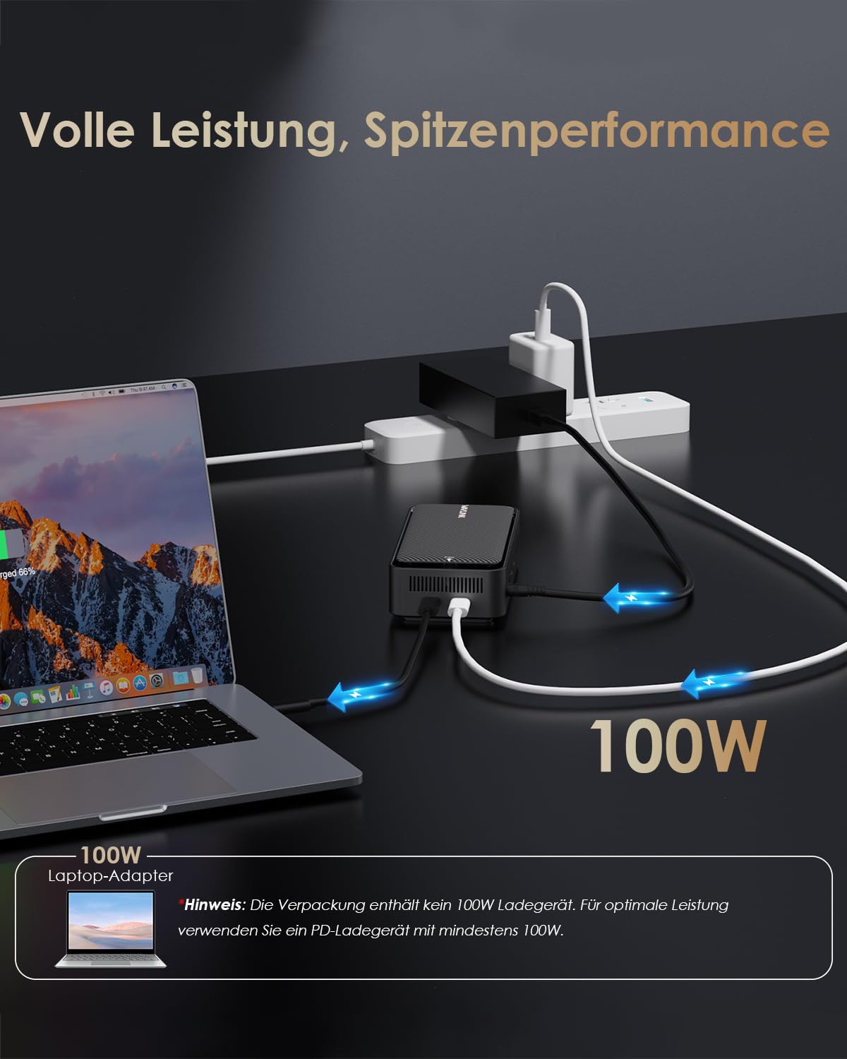 WAVLINK Laptop Dockingstation für DREI Bildschirme (einzeln 8K@30Hz/4K@144Hz), USB-C-Dock mit M.2-PCIe/SATA-SSD-Gehäuse, unterstützt 100 W Power Delivery, USB C/A, SD/TF, Gigabit für Windows, Mac OS 6