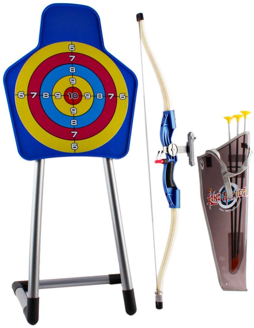 deAO Quality Youth Recurve Bow Arrow and Target with Holder Set Children Junior Archery Training Toy for Kid Outdoor Teams Game Gift
