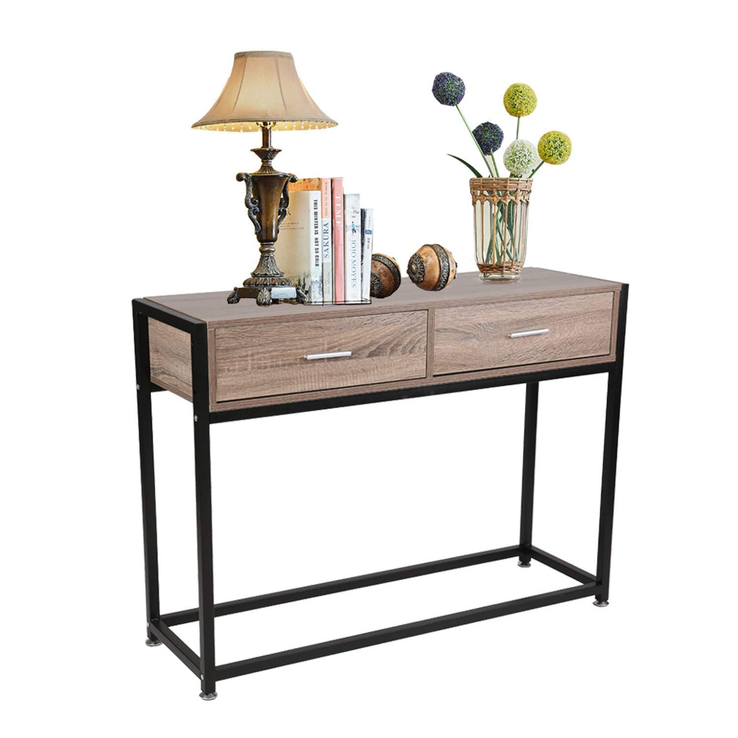 Best wood and pipe console table