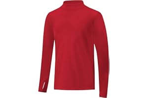 Poekuao UPF 50+ Boys Rash Guard Long Sleeve Thumb Hole UV Sun Protection Swim Shirt for Kids Quick-Dry SPF Fishing Shirts