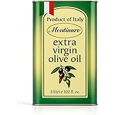 Montinaro Italian Extra Virgin Olive Oil – 3 Liter (101 fl oz) Tin – Cold-Pressed EVOO from Puglia, Italy – Coratina Monovarietal, Rich & Peppery – Best Value Large Size – Non-GMO, Vegan