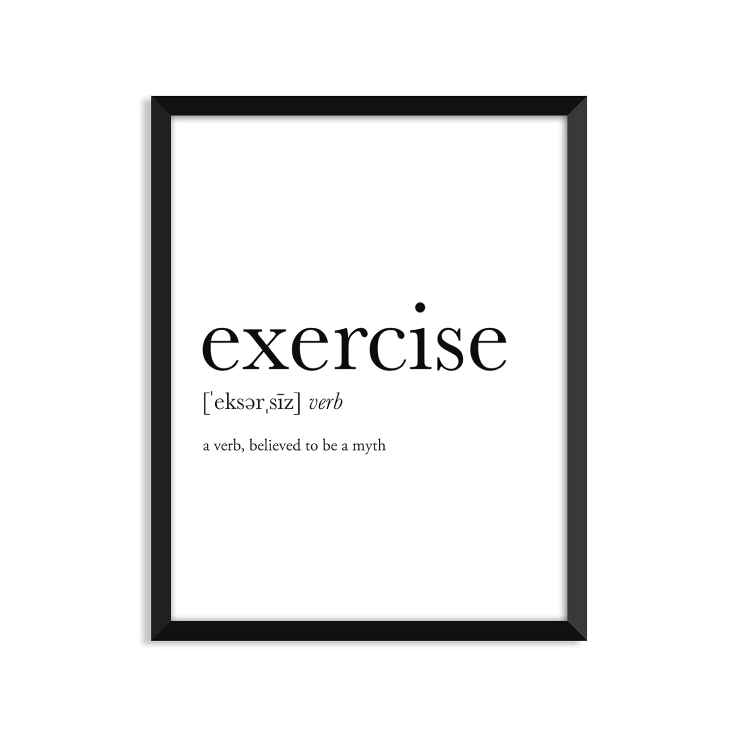 Exercise definition Unframed art print poster or greeting