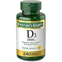 Vitamin D3 for Immune Support. Vitamin D Provides Immune Support and Promotes Healthy Bones, 240 Softgels, 1 Box (150…