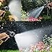 MpingT Hose Magic Expandable Flexible Stronger Deluxe Garden Water Hose Garden Hose Flexible Expandable Hose Pipe Brass Fittings Magic Hose with 8 Function Spray Nozzle Black (100FT, Black)
