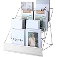 Amazon.com: Sintuff Book Display Rack 4 Tier Comic Wire Book Display ...
