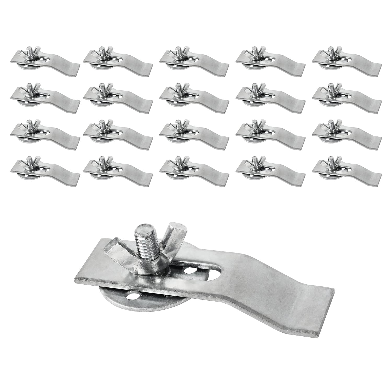 Nisorpa Undermount Sink Clips 20 Pack Kit, Undermount Bathroom Sink Clips, Kitchen Sink Clips, Undermount Sink Brackets, Universal Heavy Duty Epoxy Sink Clips
