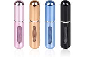 LAIKME Travel Mini perfume Refillable Atomizer Container, Pocket Travel Size Cologne Sprayer, Perfume Scent Pump Case, Fragrance Empty spray bottle for Traveling and Outgoing 5ml