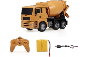 TOUCAN RC HOBBY HUINA 1/18 333 2.4G 6CH RC Concrete Car Mixer Truck Model Tractor Gift Radio