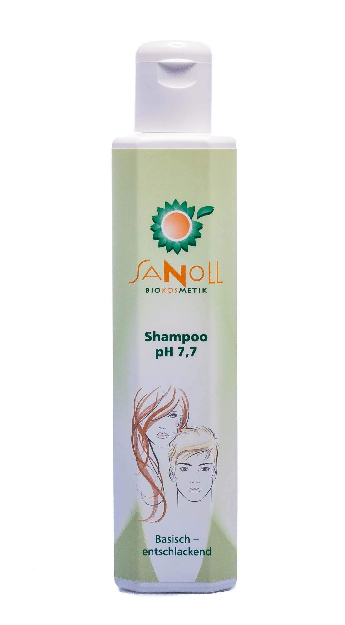 Organic Shampoo pH 7.7 Basic-Deacidifying 200ml by Sanoll