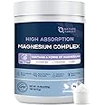 NATURE TARGET Magnesium Powder Supplement with Glycinate, Citrate, Malate, Magnesium Complex with L-Theanine & Vitamin B6 for Muscle, Heart & Brain, Vegan, 10.58 oz (100 Servings), Lemon Orange Flavor