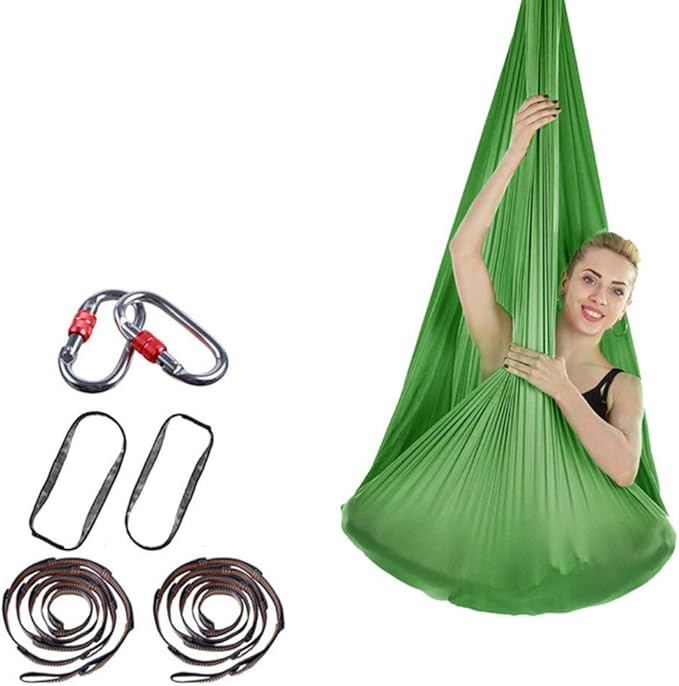TTJZ Hamaca aérea Yoga Interior Yoga antigravedad Seda antigravedad