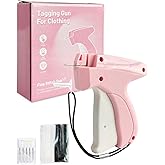 Stitch Gun for Clothes, Handheld Sewing Machine, Mini Sewing Kit Tagging Gun for Clothing, Stitchy Quick Clothing Fixer, Includes 6 Needle, 500 Black Fasteners & 500 White Fasteners