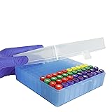 ALWSCI 100 Well Microtube Storage Box, Blue