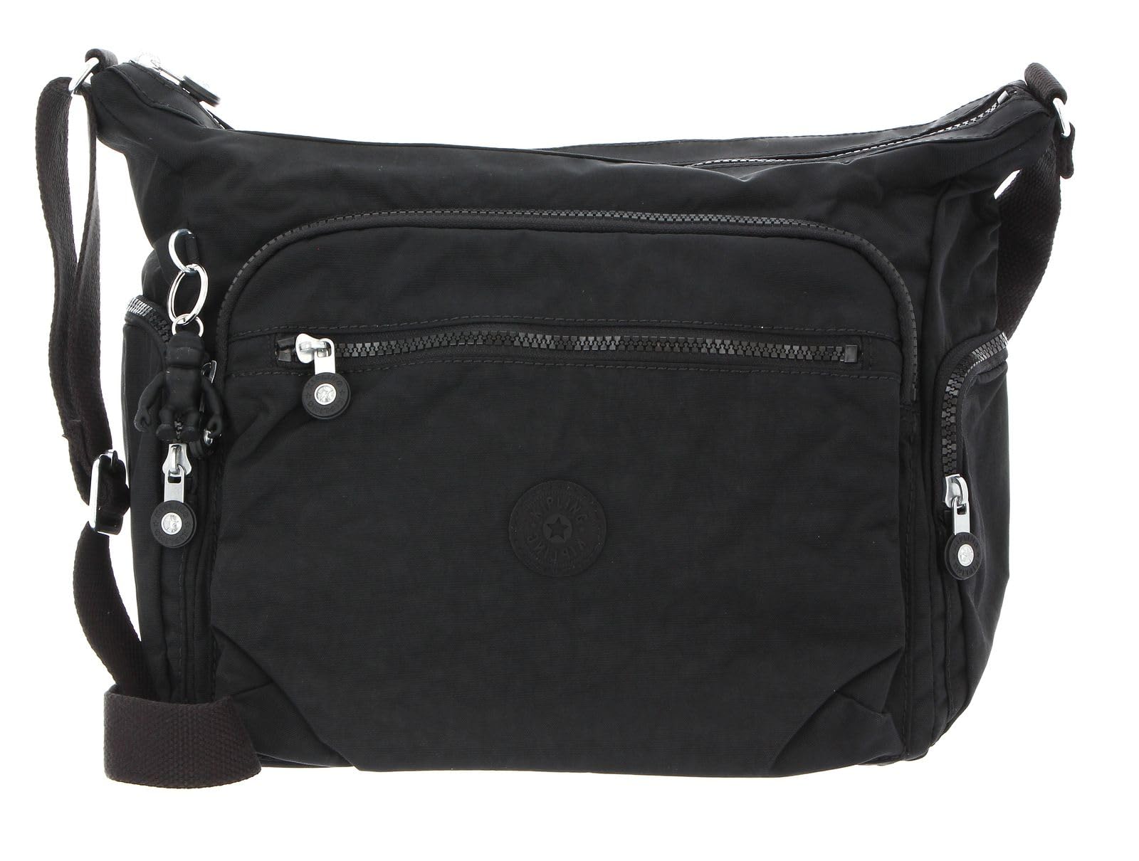 Kipling GABBIE Medium crossbody, Black Noir (Black) - Random Monkey