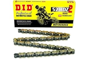 D.I.D 520DZ-118 Gold 118-Links DZ2 Chain with Connecting Link