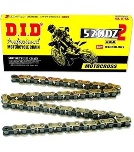 Amazon.com: RK Racing Chain GB525ZXW-116 Gold 116 Link XW-Ring