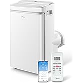 Midea 13,000 BTU Dual Hose Portable Air Conditioner, Inverter, 2026 NEW | 10,000 BTU SACC Dual Hose &amp; Inverter Portable AC, Cools up to 450 Sq. Ft. Smart Wi-Fi &amp; Remote Control, Window Kit Included