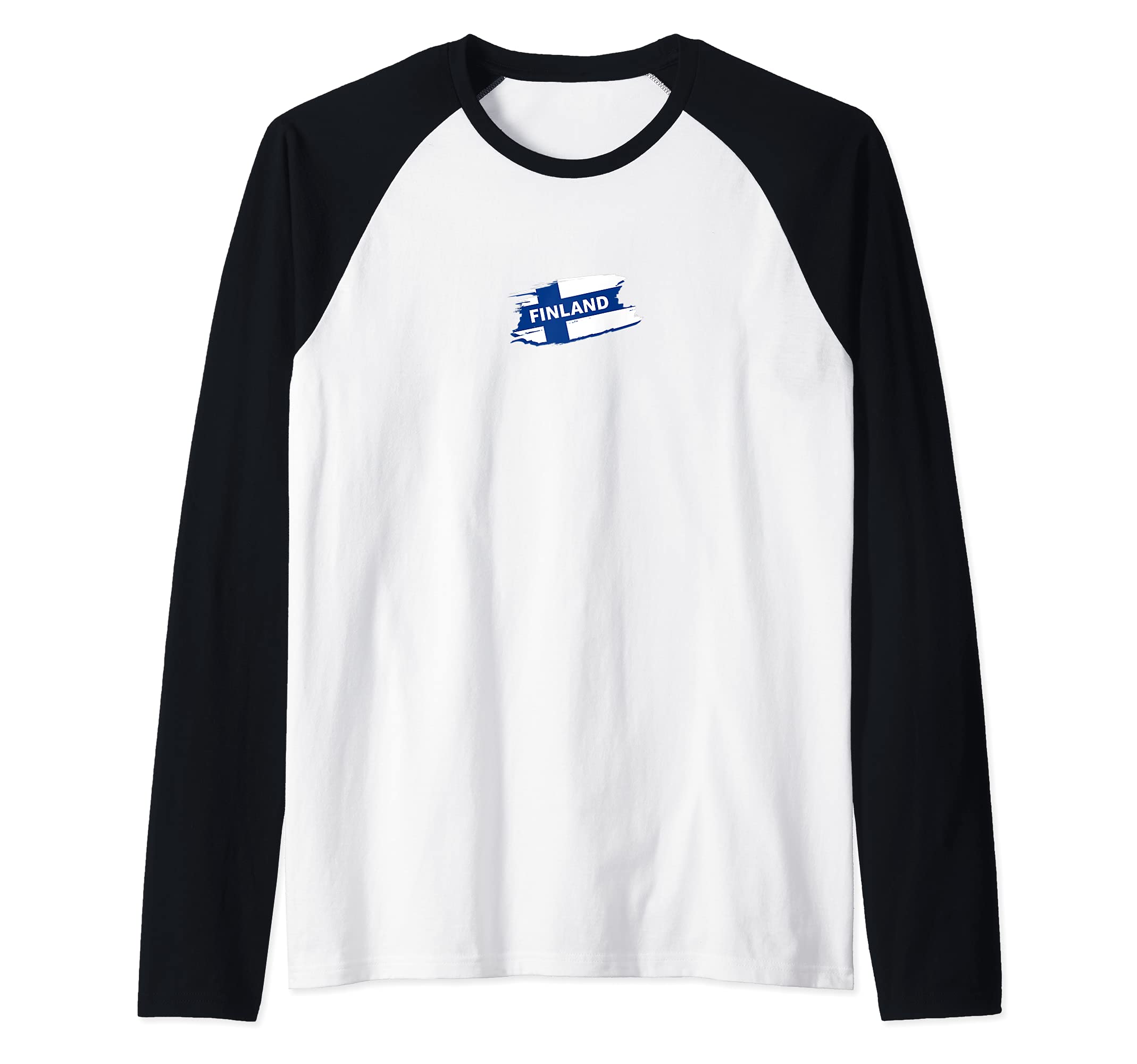 Flag Finland Raglan Baseball Tee