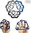 Airisland Finger Stretcher Hand Resistance Bands Hand Extensor Exerciser Finger Grip Strengthener Strength Trainer Gripper set for Arthritis Carpal Tunnel Exercise Guitar and Rock Climbing 3pcs