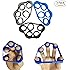 Airisland Finger Stretcher Hand Resistance Bands Hand Extensor Exerciser Finger Grip Strengthener Strength Trainer Gripper set for Arthritis Carpal Tunnel Exercise Guitar and Rock Climbing 3pcs