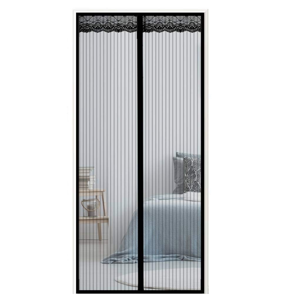 Moskiniet magnetic fly screen door insect protection, the magnetic curtain is ideal for the balcony door, cellar door and patio door, easy to attach without drilling