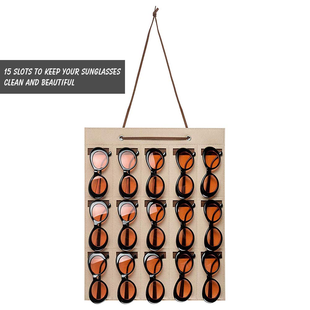 Hogar y cocina 15 Ranuras De Tela De Fieltro Billetera Colgante