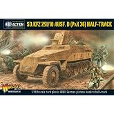 Bolt Action Sd.Kfz 251/10 ausf D Half Track 1:56 WWII Military Wargaming Plastic Model Kit