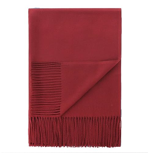 Red Cashmere Scarf: Amazon.co.uk