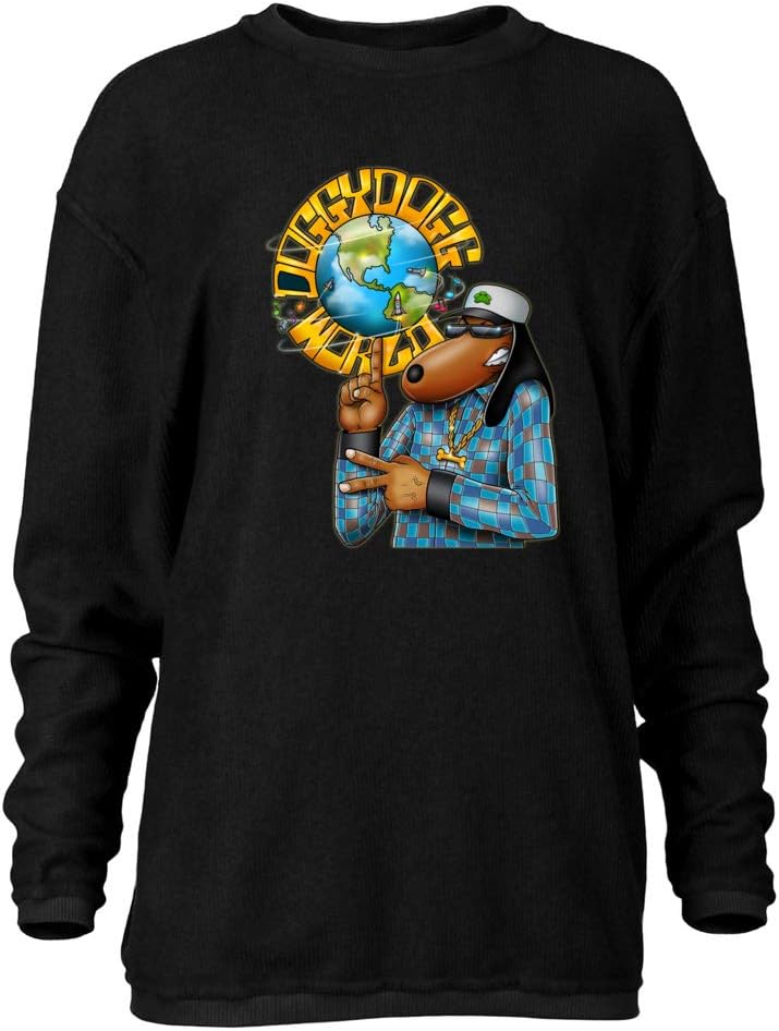 Official Death Row Snoop Dogg World 4 Women's Corded Fleece Sweatshirt