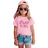 Birthday Girl Shirt Toddler 2nd 3rd 4th 5th 6th Bday Girl T-Shirt Embroidery Birthday Party Short Sleeve Tee Top 2-6Y