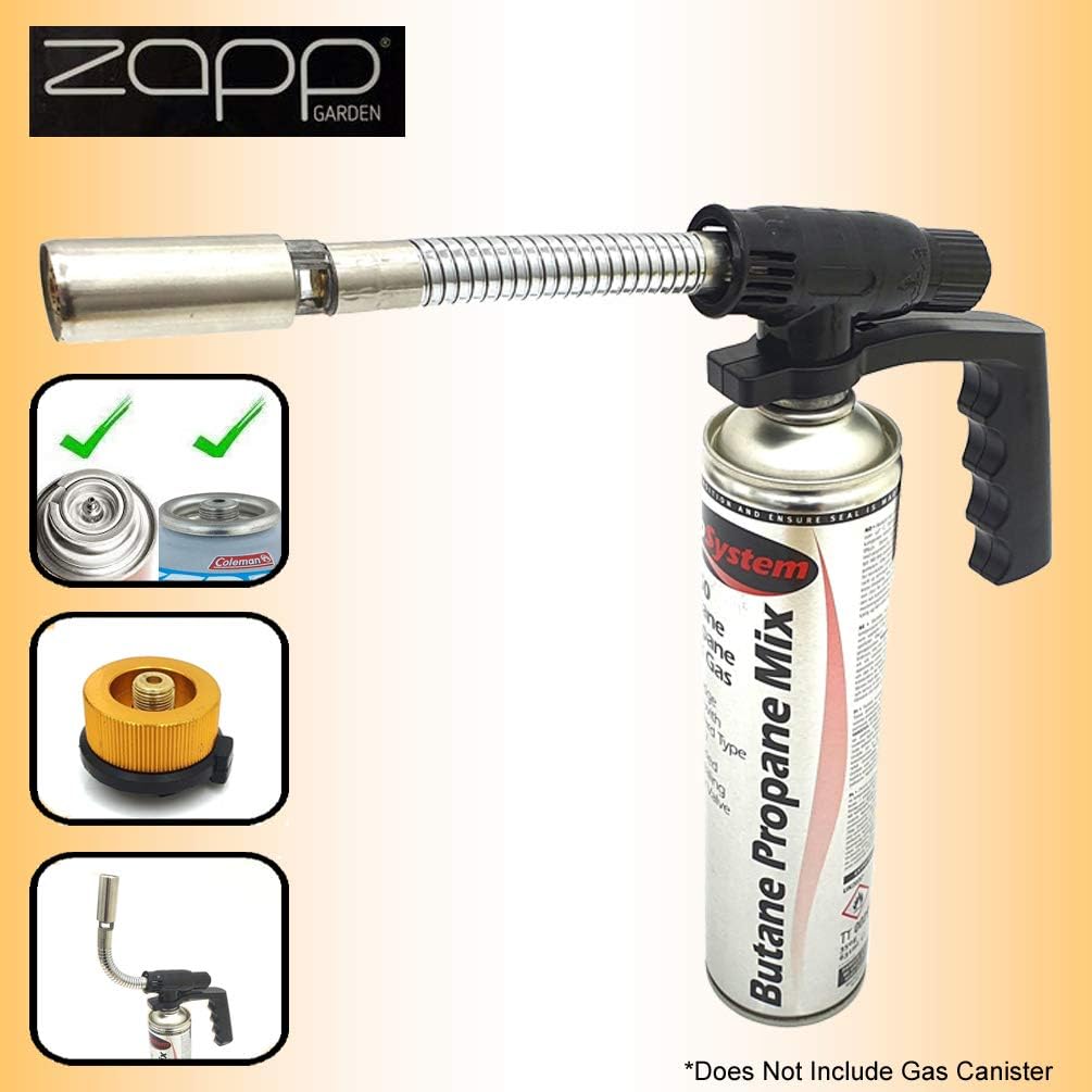 Zapp Blow Torch with Flexible Neck + Adjustable Flame for Soldering DIY, Kitchen, Creme, Brulee, Pastries, Desserts, Baking - Image 4