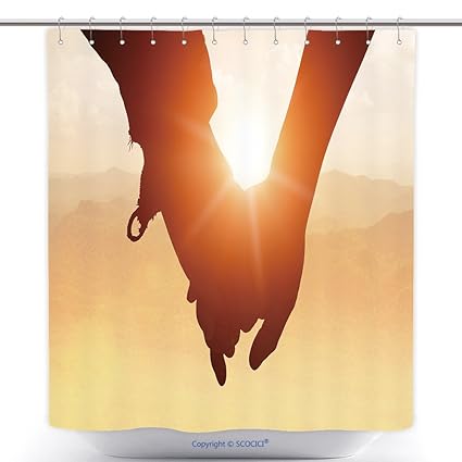 Amazon Com Vanfan Durable Shower Curtains Silhouettes On Sunset
