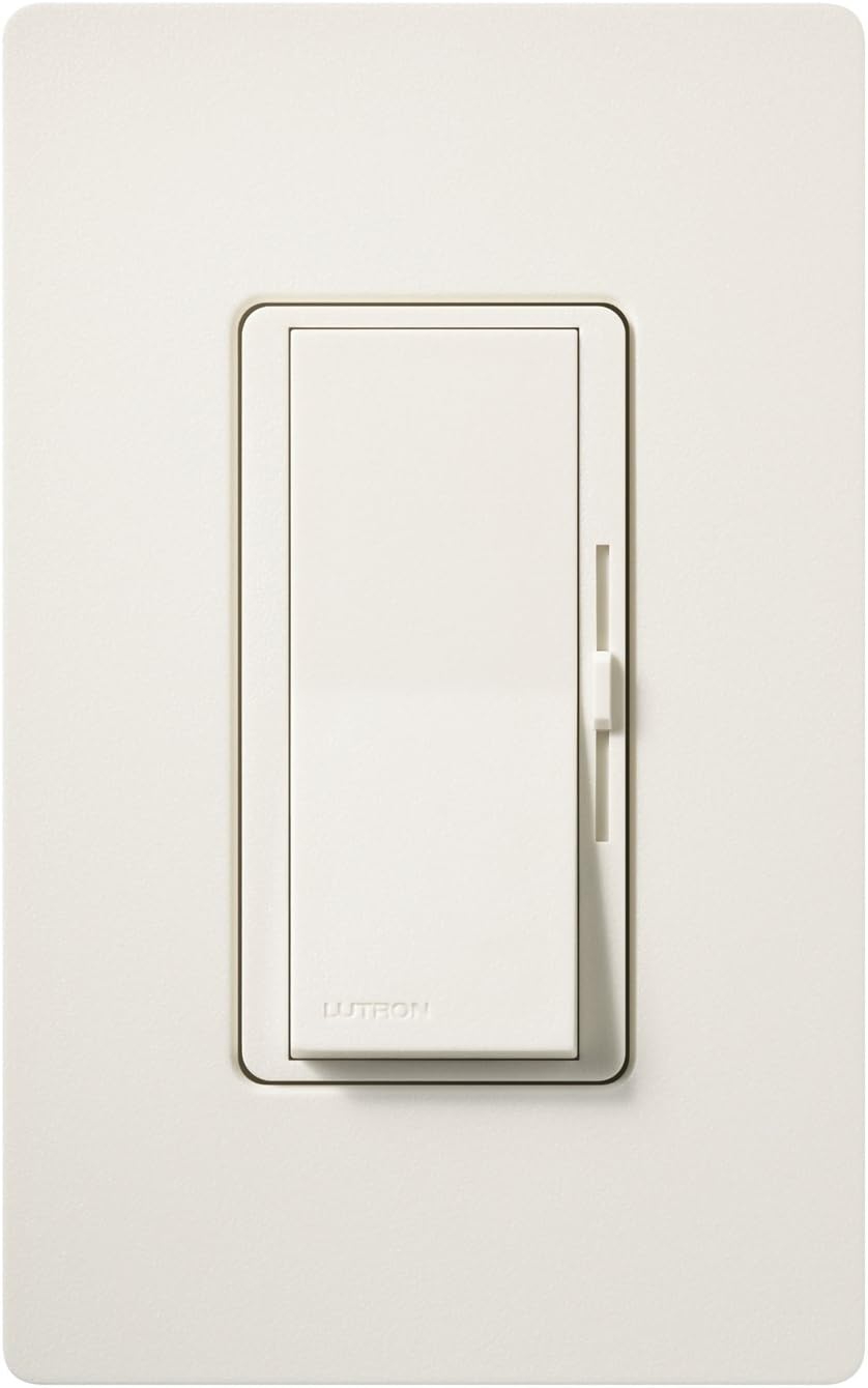 Lutron DVFSQ-F-WH Diva 1.5 A 3-Way Single Pole 3-Speed Fan Control, White - Ceiling Fan Wall Controls - 