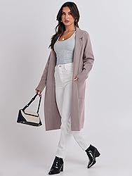 ANRABESS Long Sweater Cardigan Women Knit Open
