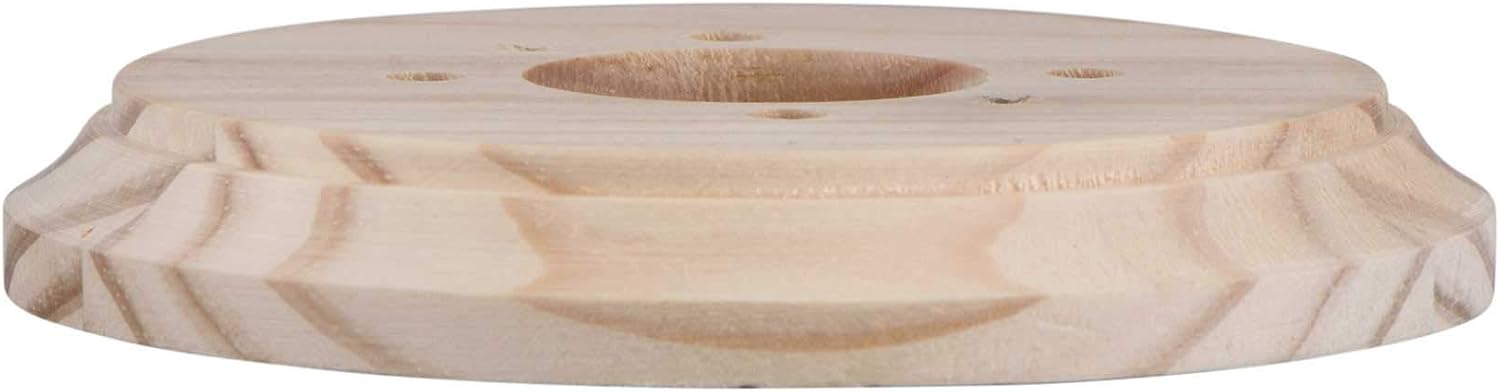 ElekTek Pine Ceiling Wall Plinth Rose Surface Pattress Natural Pine 112mm 16mm Thickness, 112 x 16mm - Image 4