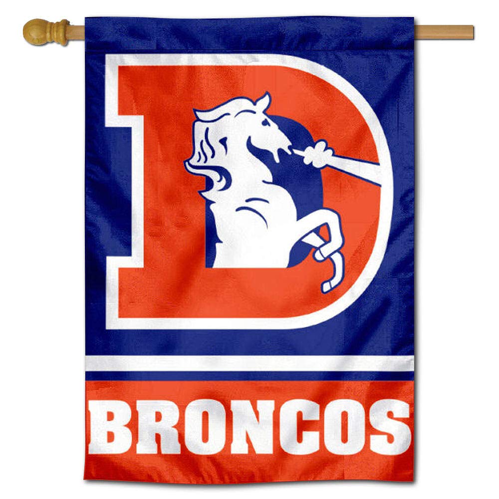 Throwback Broncos Denver WinCraft Vintage Flag House Sided