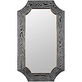 Rectangular Wall Mirror-44 Inches Tall And 26 Inches Wide-Cerused Black/Weathered Brass Finish Varaluz Lighting 449Mi26a