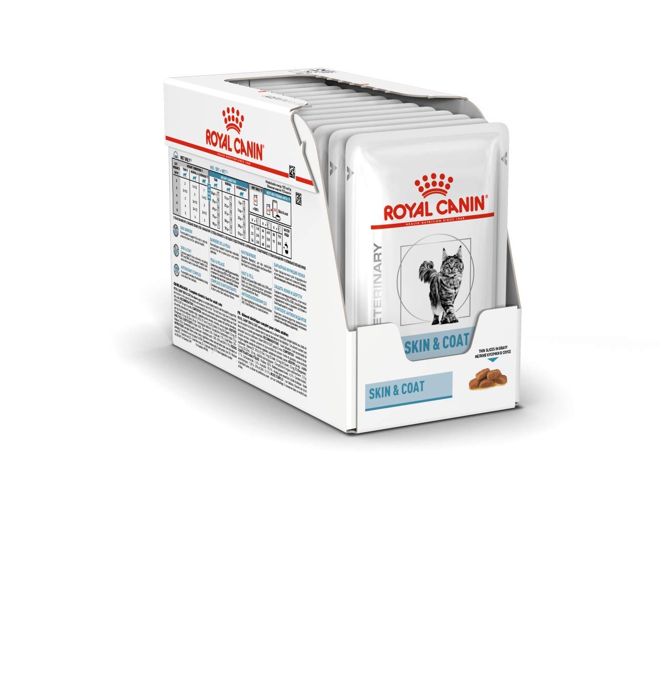Royal Canin Vet Care Nutrition Wet Cat Food Skin and Coat 100 g (Pack of 12)