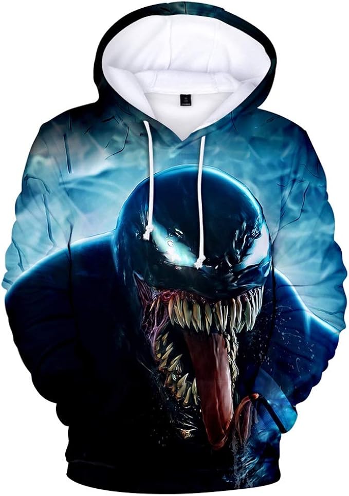 LISA.MOON Super Hero Venom Hoodie Cosplay 3D Printed