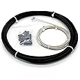 WIROJ Road Mountain Bike Bicycle Cycling Shifter Cable Housing Kit Set, Package Includes: 2 x 1.8m Shift Cables 1 x 3m Shift housing 8 x ferrules 12 x Cable end caps, Cable housing 4mm
