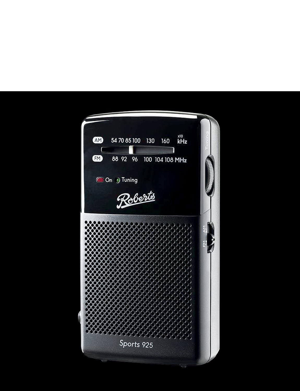 Roberts Sports 925 Personal FM/AM Radio - Black