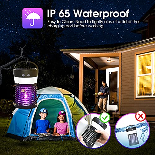 Hwallkare Bug Zapper Mosquito Zappers Killer, Solar Powered Electric