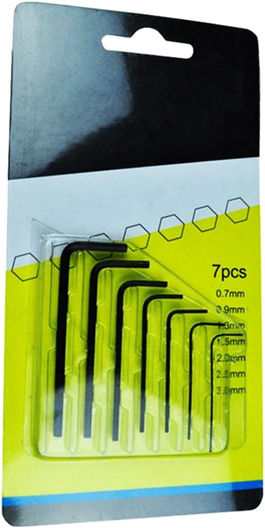 7Pcs 0.7mm3mm Mini Micro Hexagon Hex Allen Key Set Wrench Screwdriver