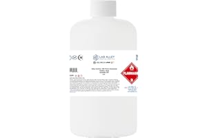Lab Alley Denatured Ethanol 200 Proof, Kosher Certified, Halal, GMO-Free, Great to Use for Fuel, Heating, and Cleaning - 1 Pint