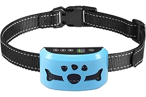 BXQ Dog Bark Collar, Anti Bark Collars for Large Medium Small Dogs with 7 Level Sensitivity Adjustable and 4 Stop Barking Modes, Rechargeable Bark Collar No Shock for Dogs with Beep Vibration Shock