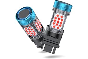 evntyps CANBUS 3157 LED Bulb Red with Built-in Resistor for Tail Light Anti Hyper Flash,3057 3457R Brake Bulbs Error Free,3056 4057A 4156 4157A LED Bulb Replacement for Rear Turn Signal Lights(2pcs)