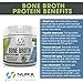 Bone Broth Protein Powder, Grass Fed Beef, Non GMO, Paleo and Keto Friendly, Hydrolyzed, 20 Servings - Gluten Free - Great for Collagen, Weight Loss, Digestive System, Healthy Hair & Skin