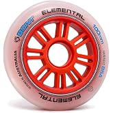 Bont Elemental Inline Speed Skate Wheel 85A Indoor Outdoor Training Wheel,100mm Set of 6 (100mm (Set of 6))